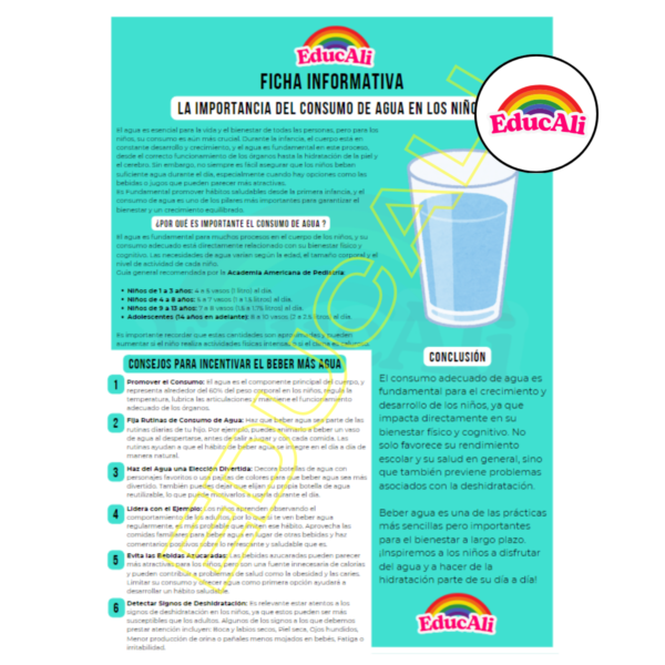 La Importancia del Consumo de Agua en los Niños